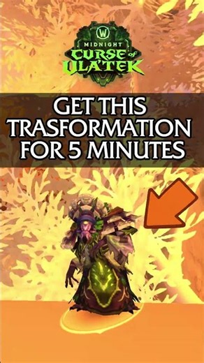 GET THIS TRANSFORMATION FOR 5 MINUTES🪶 #WorldOfWarcraft #WoW #WoWMidnight