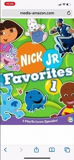 Happy 21st Anniversary of dvd release nick jr favorites volume one