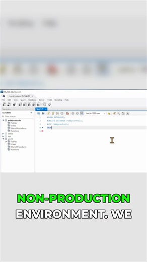 ⚠️ Delete Databases Safely in MySQL Workbench