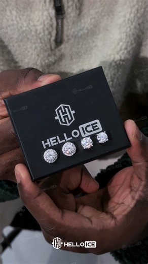 Double Sided Magnetic Earrings Guaranteed Not to Fall Off - Sparkling Moissanite Jewelry