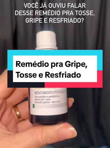 Remédio para gripe, tosse e resfriado #gripe #saude #viral