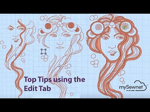 Using the Edit Tab when Digitizing with mySewnet Embroidery