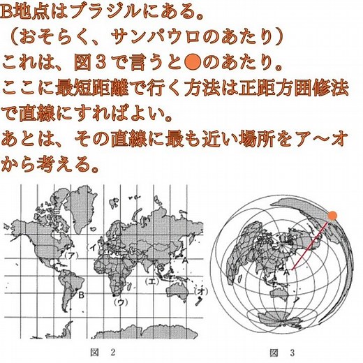 正距方位図法の地図を使おう！
