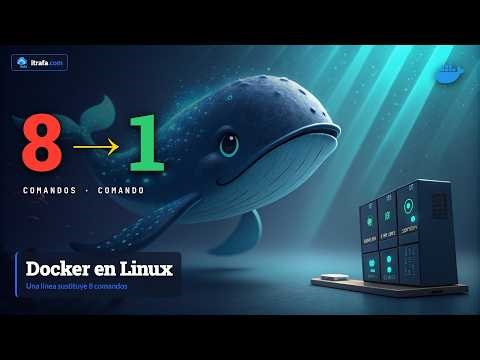 Instalar Docker en Linux: 1 comando vs 8 (tutorial homelab)