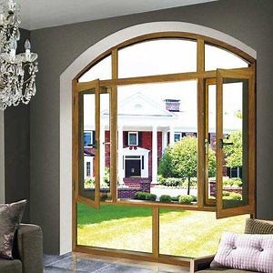 [Hot Item] Anti-Theft Aluminum Casement Window with Stainless Steel Net Screen for Villa