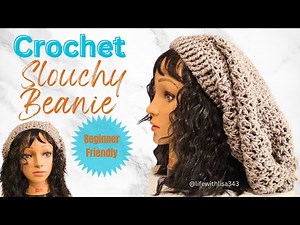How to Crochet | Easy Slouchy Hat for Beginners| ❤LifeWithLisa343💋
