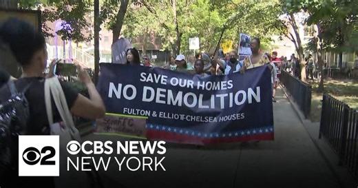 Residents protest demolition of NYCHA complexes in Chelsea