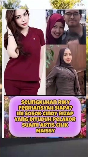 Selingkuhan Riky Febriansyah Siapa?Ini Sosok Cindy Rizap Yg Dituduh Pelakor Suami Artis Cilik Maissy