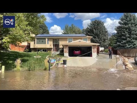 Sandy family displaced after water main break floods home
