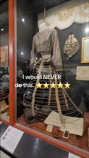The Tiny Waist of an Original Civil War Hoop Skirt