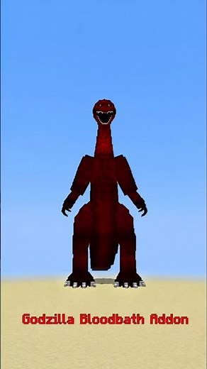 Godzilla Bloodbath in MCBE #minecraft #godzilla #addon