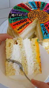 Enjoy your next Designed Sponge Cake while tuning in to Wheel Of Fortune all week or stream the next day on Hulu and Peacock! #Ad Wheel of Fortune | The Squeaky Mixer