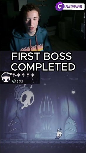 I BEAT THE FIRST BOSS IN HOLLOW KNIGHT!!!