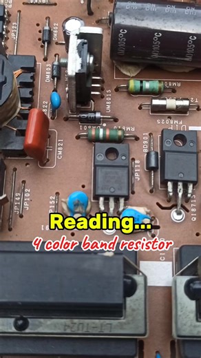 78K views · 725 reactions | Reading code 4 color band resistor. #Reels #viral #electroniccomponents #shorts #fblifestyle #creative #electricalengineering #LED #diyprojects #speaker #diyproject #ideas #FM #electronics #diy #radio #componenteselectrónicos #audio #repair #komponenelektronik #electrician | Belajar Servis Elektronika | Facebook