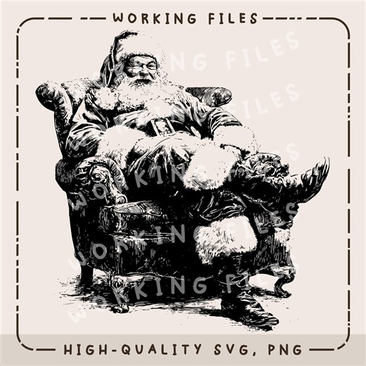 Santa Claus SVG, Cutting Boards Svg, Christmas Design, Laser Engraved Files, Charcuterie Board, Xmas Clip Art PNG - Etsy