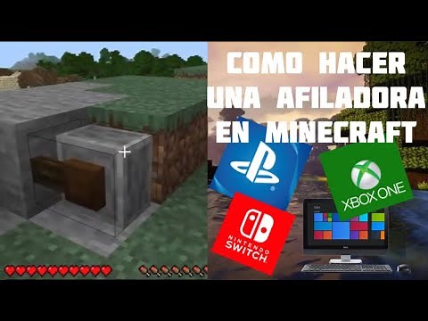 Como hacer una AFILADORA en MINECRAFT para tu espada | Videojuegos World