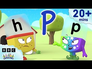 Text and Capital Letters A to Z 🔤 | Lesson Thirteen - Phonics Made Easy | Alphablocks - Videos For Kids