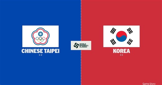 Chinese Taipei at Korea Game Story, Scores/Highlights - 03/08/2026