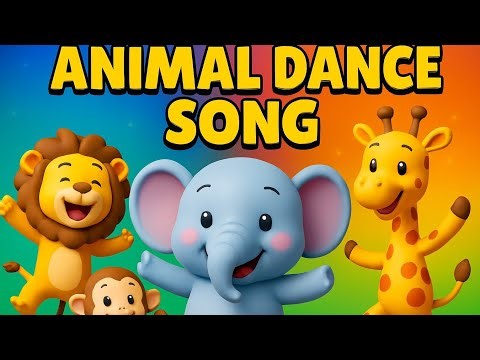 Animal Dance Song 🐘🦁 | Fun Dancing Animals for Kids | 3D Cartoon