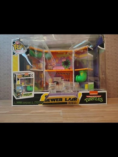 Funko Pop Teenage Mutant Ninja Turtles Sewer Lair Stop Motion Unboxing