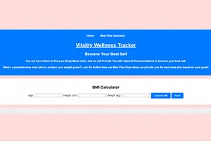 Vitality Wellness Tracker