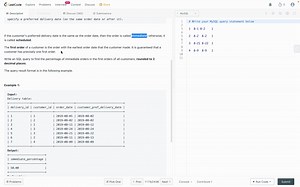 SQL LeetCode：1174. Immediate Food Delivery II