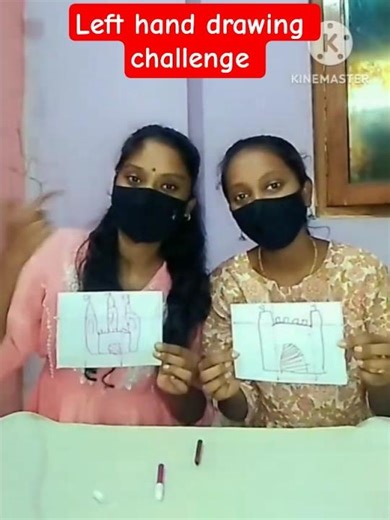 🔴Left hand drawing challenge ✍ #challengeaccepted #funny #challenge #funnyvideos #viral