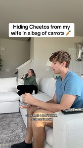 Cheetos puffs look exactly like baby carrots🤣 #couplegoals #funny #prank #relationship #boyfriend #husband #thequistfamily | The Quist Family