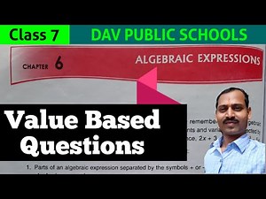 DAV class 7 maths chapter 6 Value Based Questions