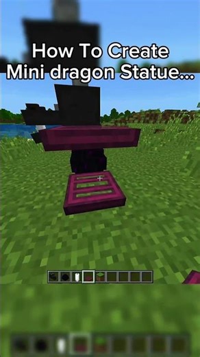 how to create a dragon statue #minecraft #minecraftrealistic #minecrafthumor #gaming