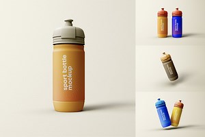 Sport Water Bottle Mockup, a Packaging Mockup by dpi