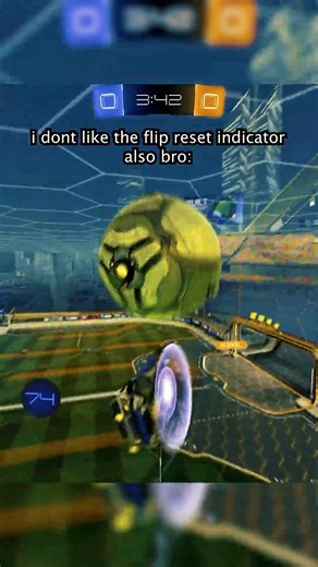 Bro Does Not Like The Flip Reset Indicator 🤯 #rocketleague #rlcs #ssl #rocketleagueclips #raggeo