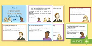 Year 4 Recognising Place Value Maths Mastery Challenge Cards