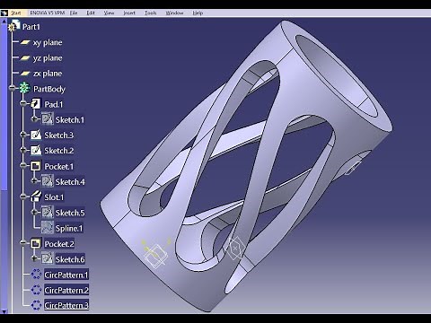 How to create a mechanical part using CATIA Part Design and Generative Shape Design 71