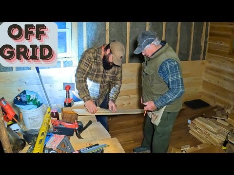 Back To OFF GRID Camp Videos! V-Match Pine Interior wall siding