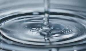 Water Drop Ripples: A mesmerizing close-up of water ripples as a single drop falls into a pool of liquid, creating concentric circles that radiate outwards.