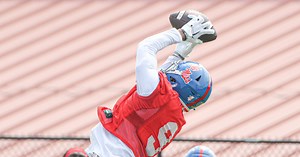 WATCH: Tre Harris ties Ole Miss record in incredible 3:15 start to career