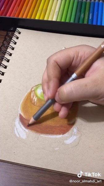 Realistic Caramel Apple Drawing Tutorial