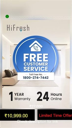 🔥 hifresh 107CM Tower Fan for Room w/Cooling Function, Bladeless Tower Fans for Home, Remote & Touch