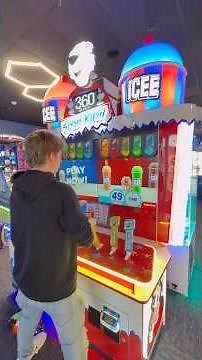 Trying to Win the ICEE Jackpot at the Arcade! #shorts #arcade #challenge