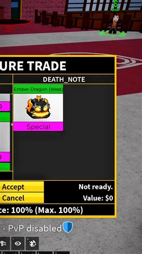 Trade Ember Dragon (West) In Blox Fruits [ROBLOX]