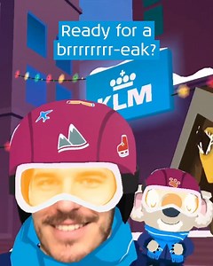 44K views · 495 reactions | Click to try our frosty Facebook filter. Ready, set, snowball! ☃️ https://klmf.ly/TuneInto | KLM Royal Dutch Airlines | Facebook
