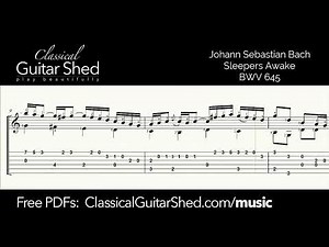 JS Bach: Sleepers Awake BWV645 - Free Sheet Music
