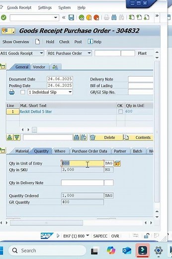How to Do GRN in SAP | Goods Receipt Against PO – Step-by-Step Guid