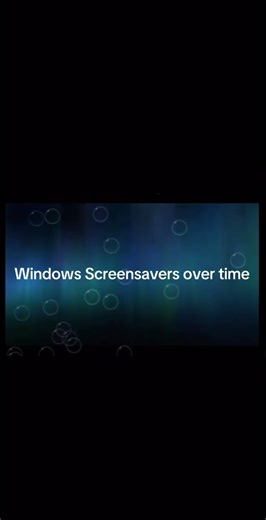 Evolution of Windows Screensavers
