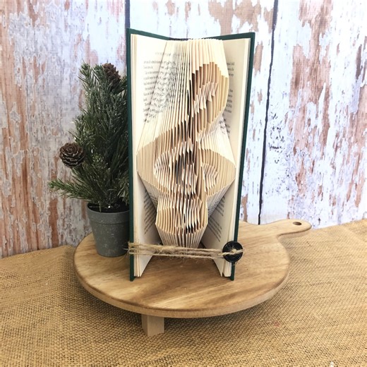 Treble Clef Folded Book Art - Music Teacher Gift - Etsy