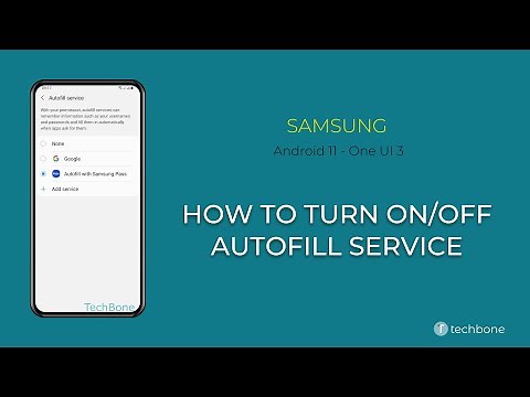 How to Turn On/Off Autofill service - Samsung [Android 11 - One UI 3]