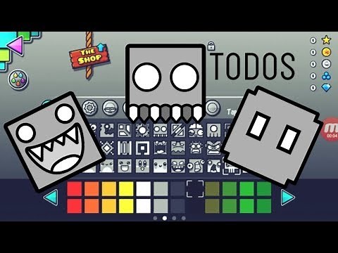 como tener todos los iconos en geometry dash!!!