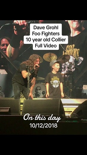 Dave Grohl Foo Fighters were joined on stage five years ago by 10-year-old fan Collier who played a cover of Metallica’s “Enter Sandman” with the band. We were there and captured this amazing moment on video. Check out Collier’s instagram @colliercashguitar to see all the cool things he’s doing now. This kid is the next generation of rock! #foofighters #davegrohl #metallica #colliercash #colliercashguitar #onthisday #nextgenerationofrock