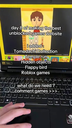 Day 8 of making the best new unblocked game proxy website comment any game I will add it